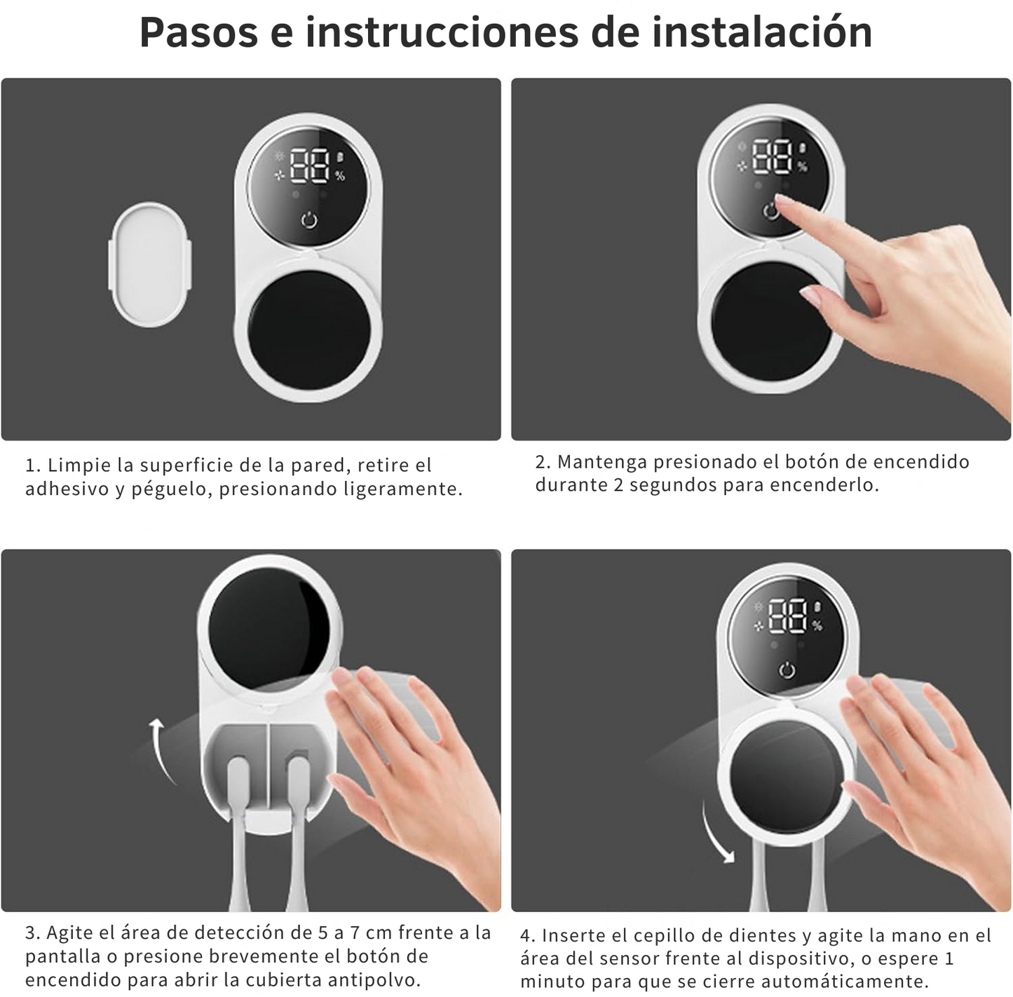 Esterilizador UV de Cepillos de Dientes